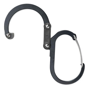 GearClip (2個セット) - クリップ&ハンガー式 バッグ吊り下げ用カラビナ