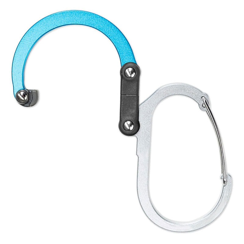 GearClip (2個セット) - クリップ＆ハンガー式 バッグ吊り下げ用カラビナ