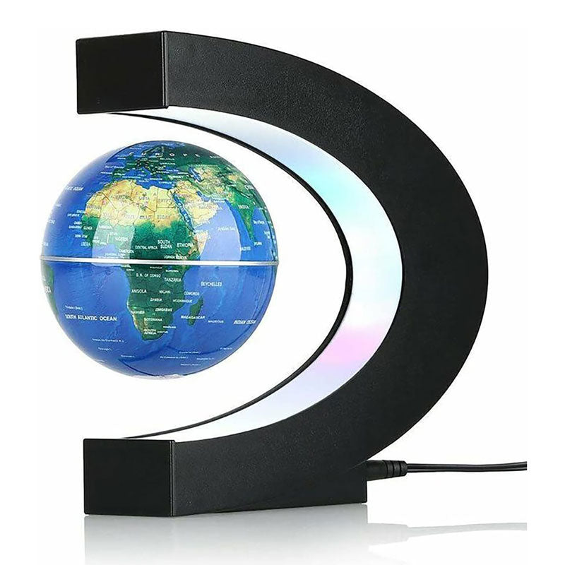 宙に浮かぶ地球儀ライト