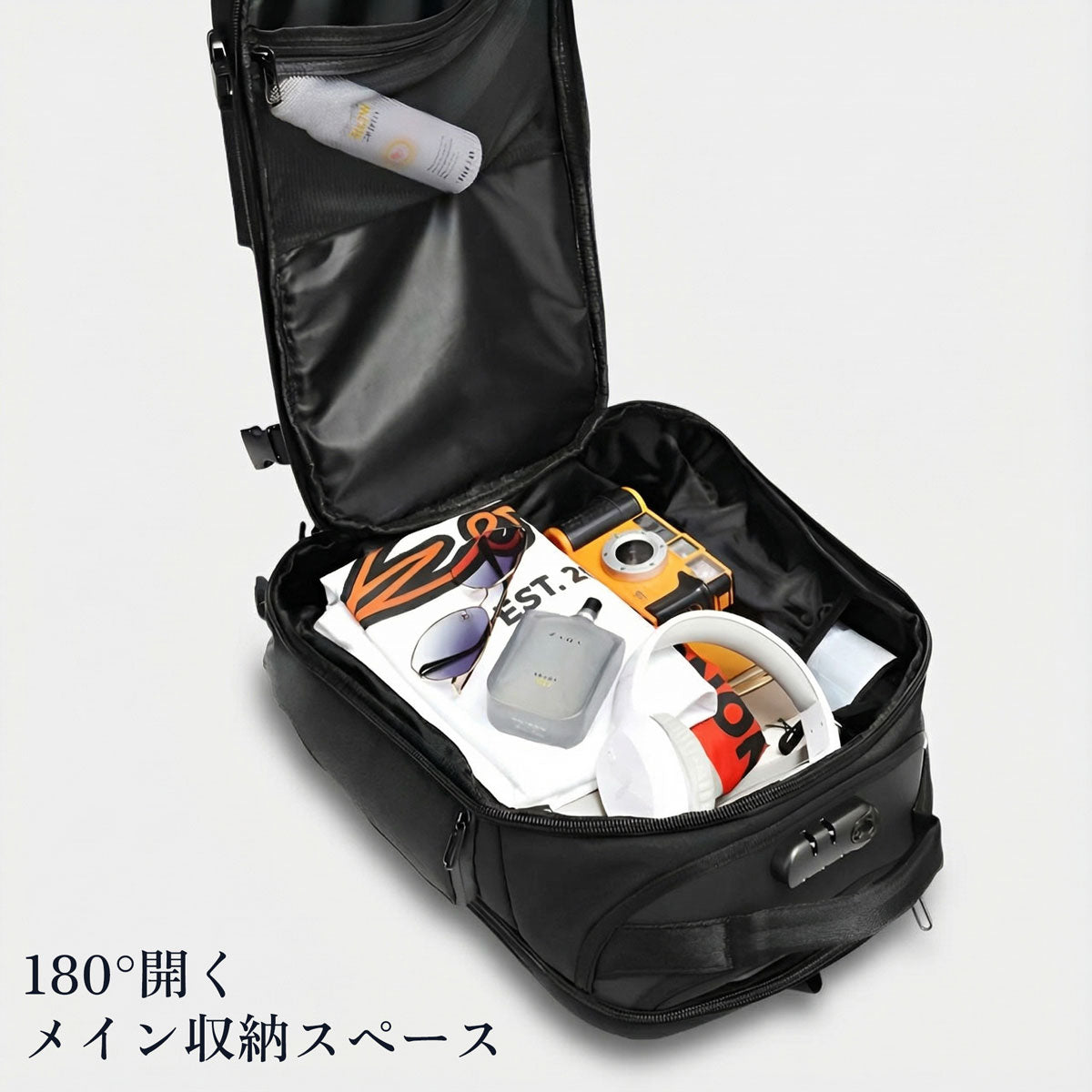 35Lバックパック HELSINKI BACKPACK リュック 黒 万能ビジネス＆アウトドア】ヘルシンキ 大型リュック by BRODERIK