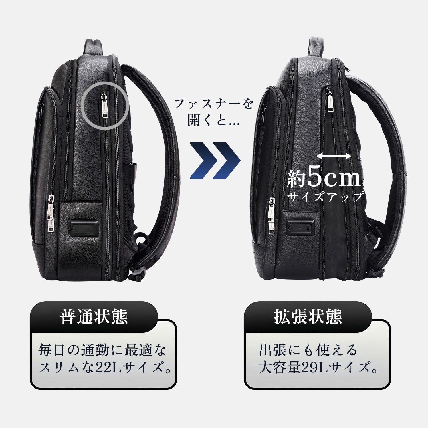 MONACO LEATHER BACKPACK