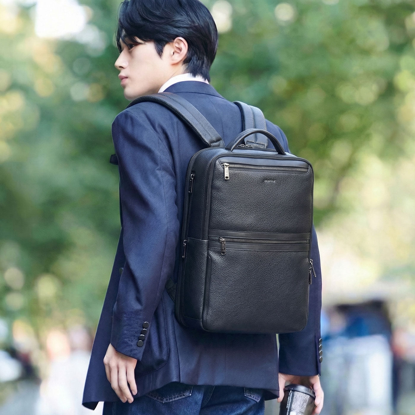 SERRES LEATHER BACKPACK