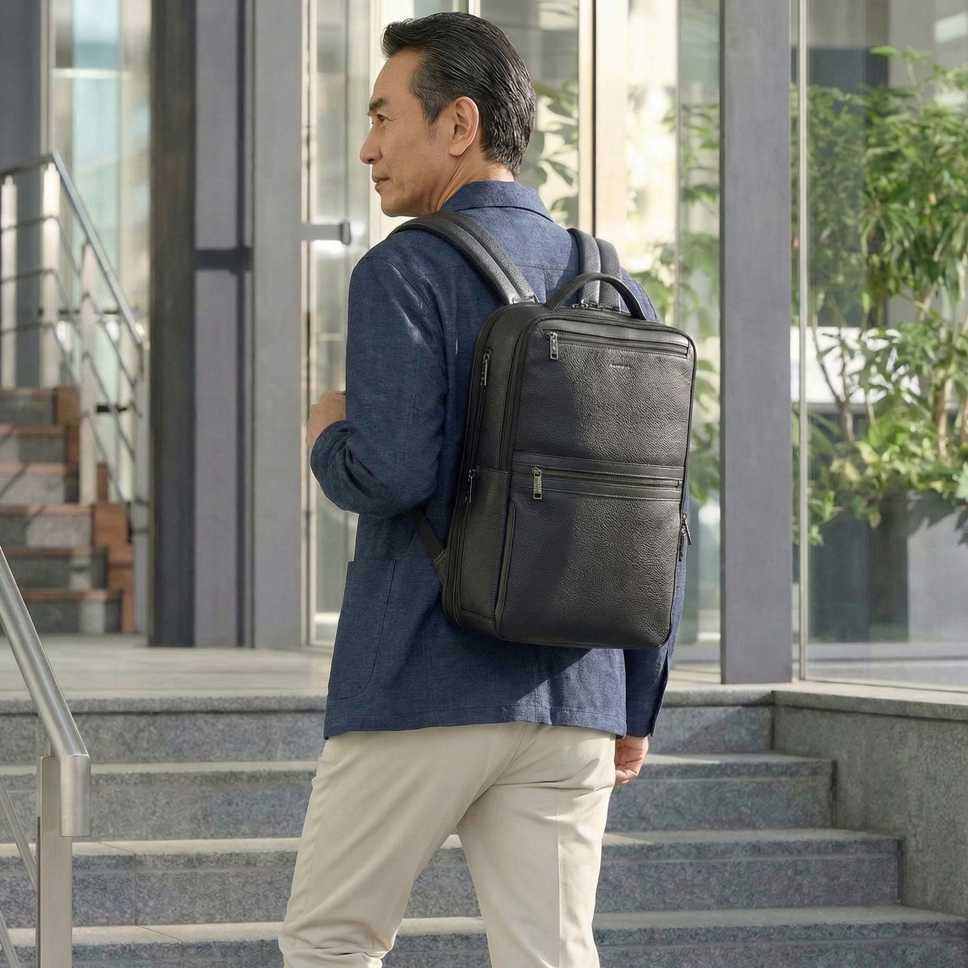 SERRES LEATHER BACKPACK